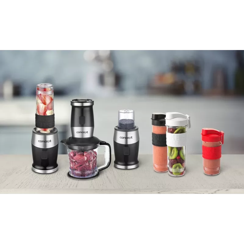 Concept SM3390 plaktuvas 1,2 l panardinamasis plaktuvas 700 W juodas, nerūdijantis plienas