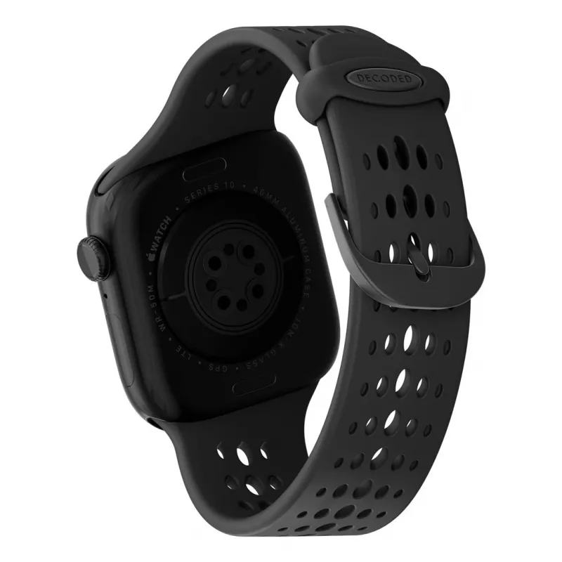 Decoded Silicone Ares O Band - silikoninis dirželis Apple Watch 40/42 mm (juodas)