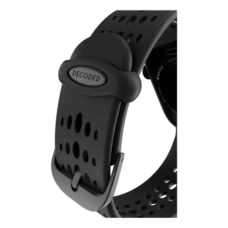 Decoded Silicone Ares O Band - silikoninis dirželis Apple Watch 40/42 mm (juodas)