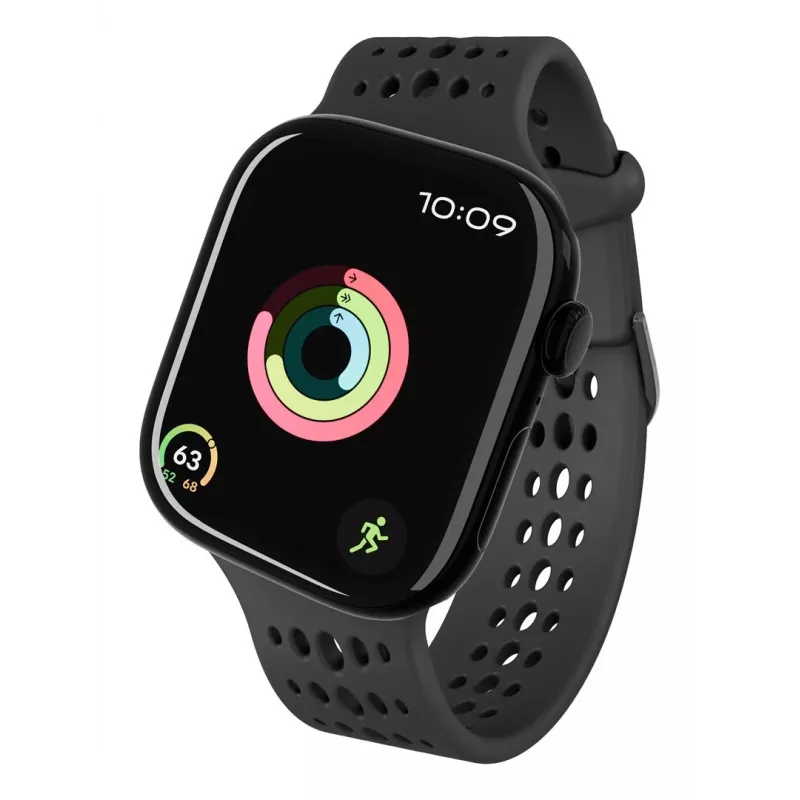 Decoded Silicone Ares O Band - silikoninis dirželis Apple Watch 40/42 mm (juodas)