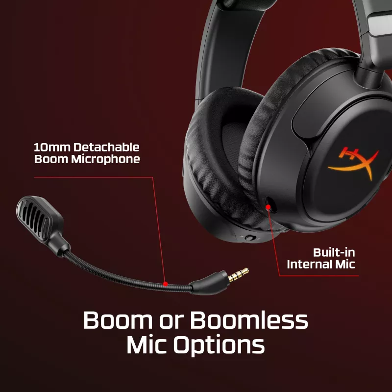 Belaidės žaidimų ausinės HyperX Cloud Flight 2 — Circumaural, juodos