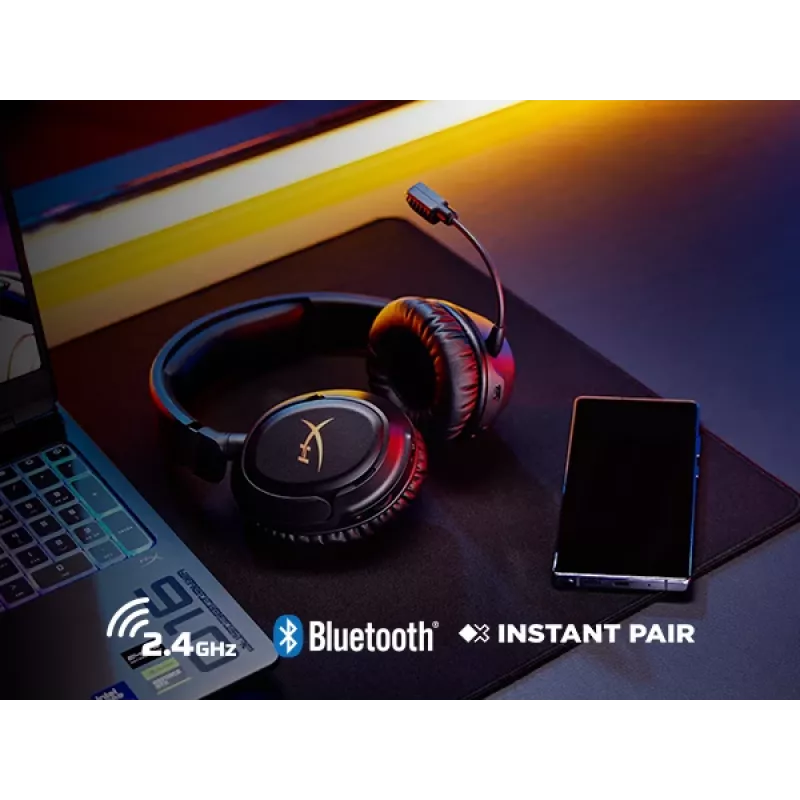 Belaidės žaidimų ausinės HyperX Cloud Flight 2 — Circumaural, juodos