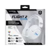 Belaidės žaidimų ausinės KINGSTON HyperX Cloud Flight 2 su USB-C ir Bluetooth, baltos