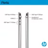 HP OmniBook 5 16-bc1002na AMD Ryzen™ 5 8540U nešiojamasis kompiuteris 40,6 cm (16 colių) jutiklinis ekranas 2K 8 GB LPDDR5-SDRAM 512 GB SSD Wi-Fi 6 (802.11ax) Windows 11 Home sidabrinis