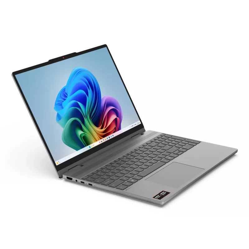 Lenovo IdeaPad 5 2-in-1 15AGP11 Copilot+ PC AMD Ryzen™ AI 5 430 Hybrid (2-in-1) 38.9 cm (15.3 colių) Jutiklinis WUXGA 16 GB DDR5-SDRAM 512 GB SSD Wi-Fi 7 (802.11be) Windows 11 Home Vokiška Pilka