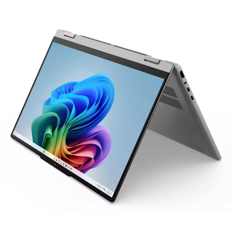 Lenovo IdeaPad 5 2-in-1 15AGP11 Copilot+ PC AMD Ryzen™ AI 5 430 Hybrid (2-in-1) 38.9 cm (15.3 colių) Jutiklinis WUXGA 16 GB DDR5-SDRAM 512 GB SSD Wi-Fi 7 (802.11be) Windows 11 Home Vokiška Pilka