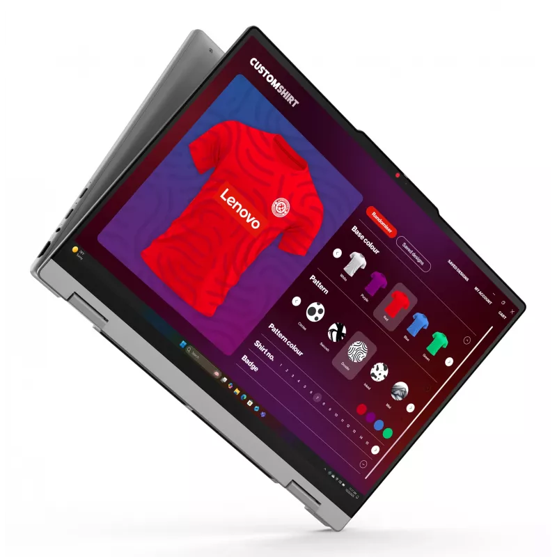 Lenovo IdeaPad 5 2-in-1 15AGP11 Copilot+ PC AMD Ryzen™ AI 5 430 Hybrid (2-in-1) 38.9 cm (15.3 colių) Jutiklinis WUXGA 16 GB DDR5-SDRAM 512 GB SSD Wi-Fi 7 (802.11be) Windows 11 Home Vokiška Pilka