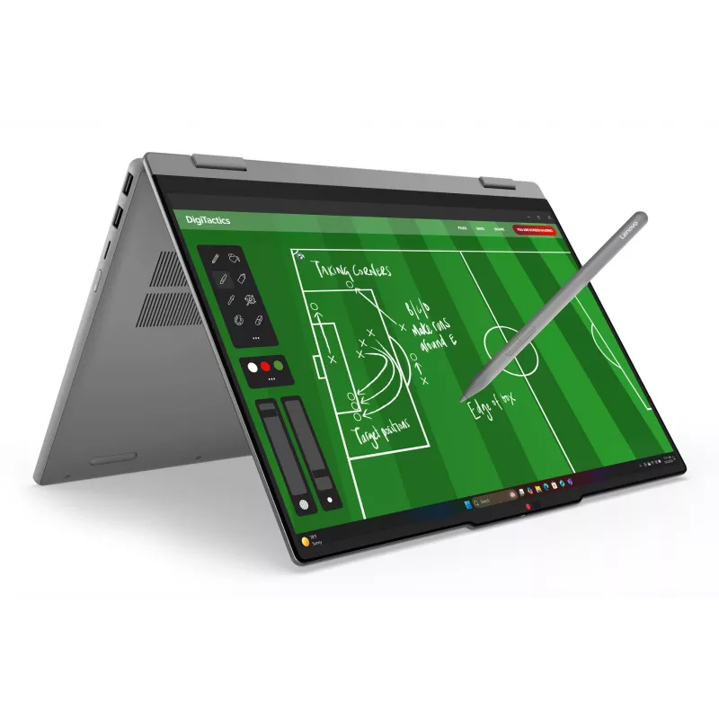 Lenovo IdeaPad 5 2-in-1 15AGP11 Copilot+ PC AMD Ryzen™ AI 5 430 Hybrid (2-in-1) 38.9 cm (15.3 colių) Jutiklinis WUXGA 16 GB DDR5-SDRAM 512 GB SSD Wi-Fi 7 (802.11be) Windows 11 Home Vokiška Pilka