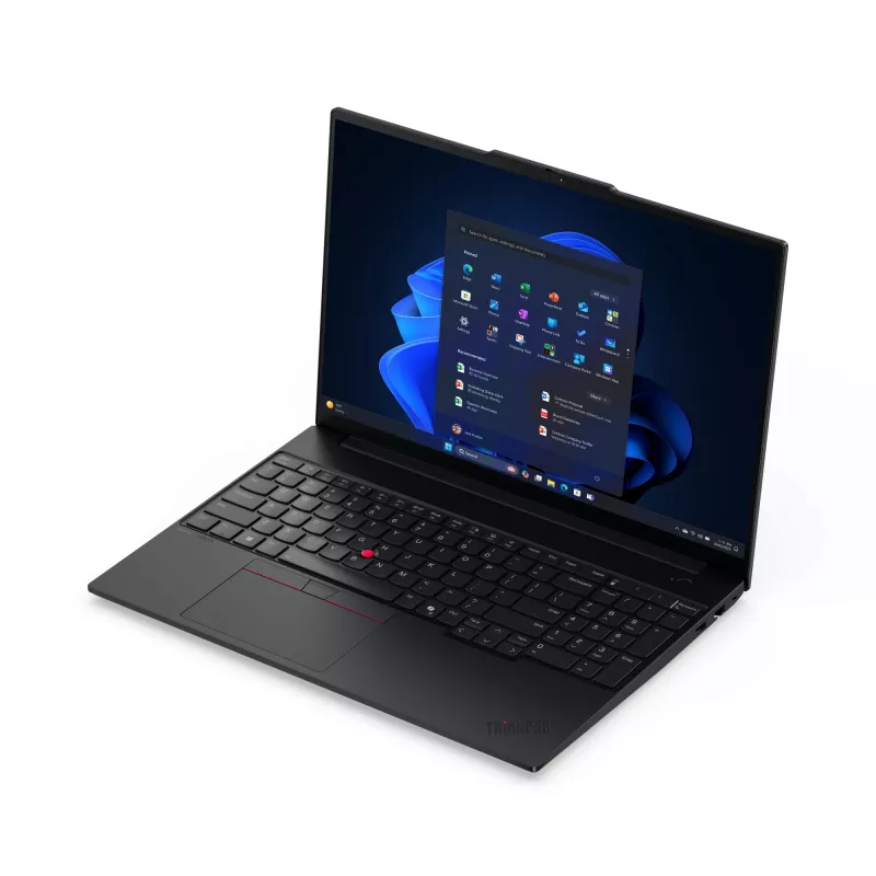 Lenovo ThinkPad E16 Gen 3 nešiojamasis kompiuteris, Intel Core Ultra 5 228V, 16 colių WUXGA, 32 GB RAM, 512 GB SSD, Windows 11 Pro, šiaurietiška klaviatūra