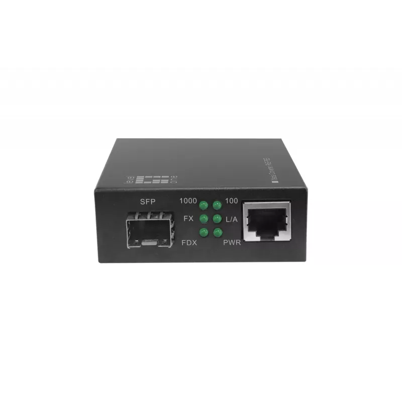 LevelOne RJ45 į SFP Gigabit medijos keitiklis, PoE PSE