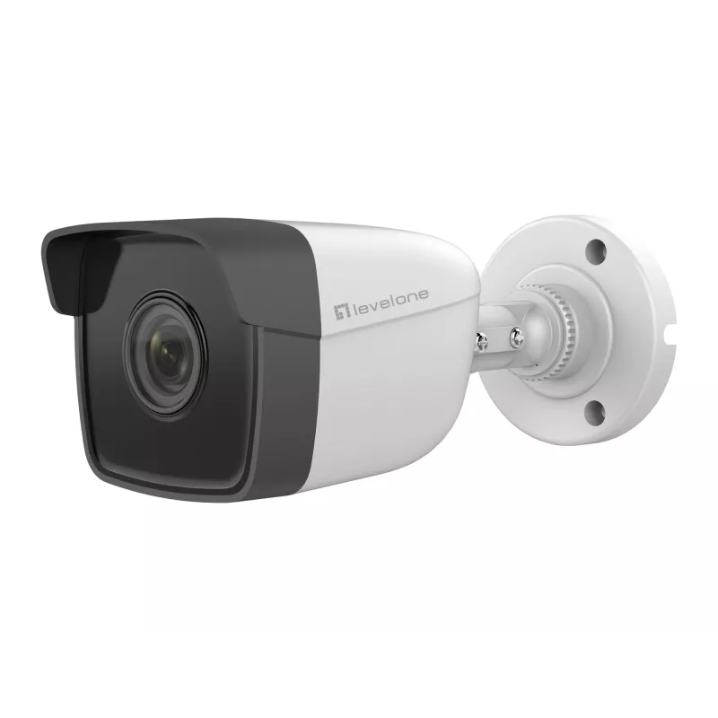 LevelOne GEMINI fiksuotos IP tinklo kameros, 2 megapikselių, H.265, 802.3af PoE, IR šviesos diodai, vidaus/lauko