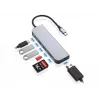 Conceptronic DONN02G nešiojamojo kompiuterio doko / prievadų atkartotojas USB 3.2 Gen 1 (3.1 Gen 1) Type-C aliuminis