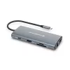 Conceptronic DONN06G 10-in-1 USB 3.2 Gen 1 Doko stotelė, HDMI, 100 W USB PD, USB-C 5 Gbps x 2, USB-A 5 Gbps x 3, SD, TF/MicroSD, GbE