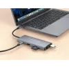 Conceptronic DONN06G 10-in-1 USB 3.2 Gen 1 Doko stotelė, HDMI, 100 W USB PD, USB-C 5 Gbps x 2, USB-A 5 Gbps x 3, SD, TF/MicroSD, GbE