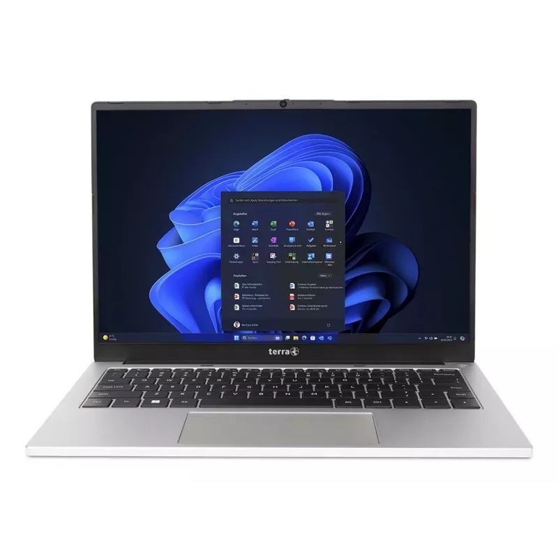 TERRA MOBILE 1410M Intel Core Ultra 5 125U Nešiojamasis kompiuteris 35.6 cm (14 colių) WUXGA 16 GB DDR5-SDRAM 512 GB SSD Wi-Fi 6 (802.11ax) Windows 11 Pro Vokiška Juoda, Sidabrinė