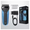 Braun Series 3 310s folijos tipo elektrinis barzdaskutė Juoda, Mėlyna