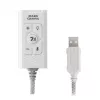 Garso plokštė Mars Gaming MSC2W 7.1 USB balta 3.5 mm