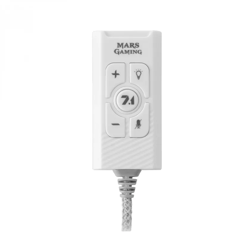 Garso plokštė Mars Gaming MSC2W 7.1 USB balta 3.5 mm