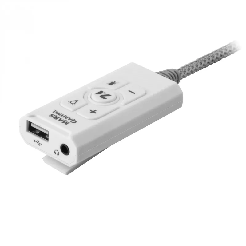 Garso plokštė Mars Gaming MSC2W 7.1 USB balta 3.5 mm