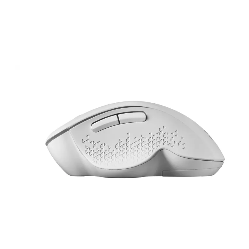 Mars Gaming MMWERGO belaidė pelė, ergonominė, balta, dešiniarankiams, mechaninė, RF belaidė, 3200 DPI, balta