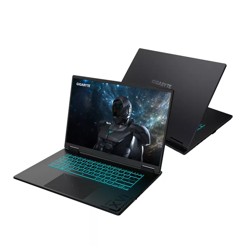GIGABYTE GAMING A16 PRO DYHG5DECC4SH nešiojamasis kompiuteris Intel Core 7 240H 40,6 cm (16 colių) Quad HD+ 32 GB LPDDR5x-SDRAM 1 TB SSD NVIDIA® GeForce RTX™ 5080 nešiojamojo kompiuterio GPU Wi-Fi 6E (802.11ax) Windows 11 Home juoda