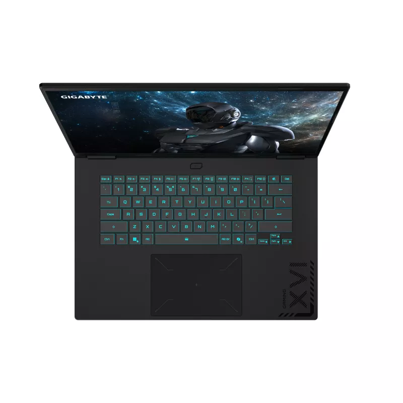 GIGABYTE GAMING A16 PRO DYHG5DECC4SH nešiojamasis kompiuteris Intel Core 7 240H 40,6 cm (16 colių) Quad HD+ 32 GB LPDDR5x-SDRAM 1 TB SSD NVIDIA® GeForce RTX™ 5080 nešiojamojo kompiuterio GPU Wi-Fi 6E (802.11ax) Windows 11 Home juoda