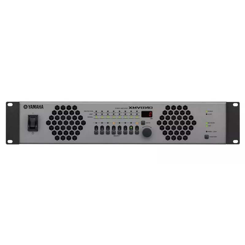 Yamaha XMV8140 garso stiprintuvas, skirtas pasirodymams/scenai, juoda, pilka