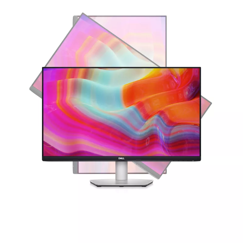 DELL S serijos 27 vaizdo konferencijų monitorius - S2722DZ, 68,6 cm (27 coliai), 2560 x 1440 pikselių, Quad HD, LCD, 4 ms, sidabrinis