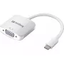 Sandberg USB-C į VGA jungtis, USB Type-C, VGA (D-Sub), Vyr., Mot., 1920 x 1080 (HD 1080), 2048 x 1152, 1080p