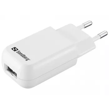 Sandberg Mini AC kroviklis USB 1A EU, vidaus, kintamoji srovė, 5 V, juoda, balta
