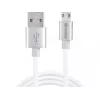 Sandberg MicroUSB reversinis laidas 1m, 1 m, USB A, Micro-USB A, sidabrinis, baltas