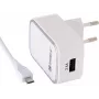 Sandberg kintamosios srovės įkroviklis EU Micro USB 2,4 A, vidaus, kintamoji srovė, 5 V, baltas