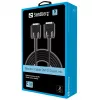 Sandberg Monitoriaus laidas DVI-DVI 2 m, 2 m, juodas, kištukas/kištukas, 145 mm, 35 mm, 205 mm