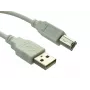 Sandberg USB 2.0 A-B kištukinis laidas 0,7 m, baltas