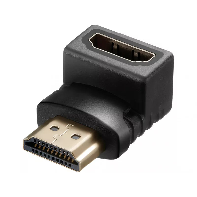Sandberg HDMI 2.0 kampinis adapteris, HDMI, HDMI, juoda