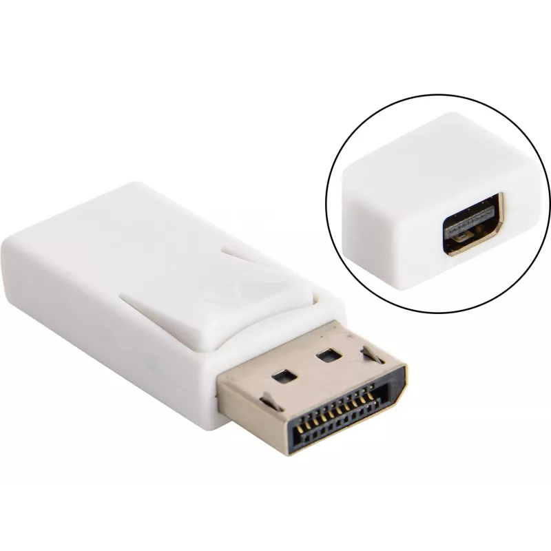 Sandberg DisplayPort > MiniDP keitiklis, DisplayPort, Mini DisplayPort, balta