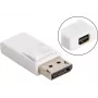 Sandberg DisplayPort > MiniDP keitiklis, DisplayPort, Mini DisplayPort, balta