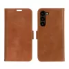 Dėklas-knygelė dbramante1928 Lynge, skirtas Samsung Galaxy S23+ — Tan, 3 kortelių kišenės, tinka 6,6 colio ekranui