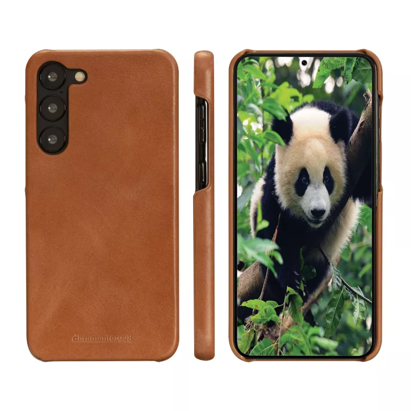 Dėklas-knygelė dbramante1928 Lynge, skirtas Samsung Galaxy S23+ — Tan, 3 kortelių kišenės, tinka 6,6 colio ekranui
