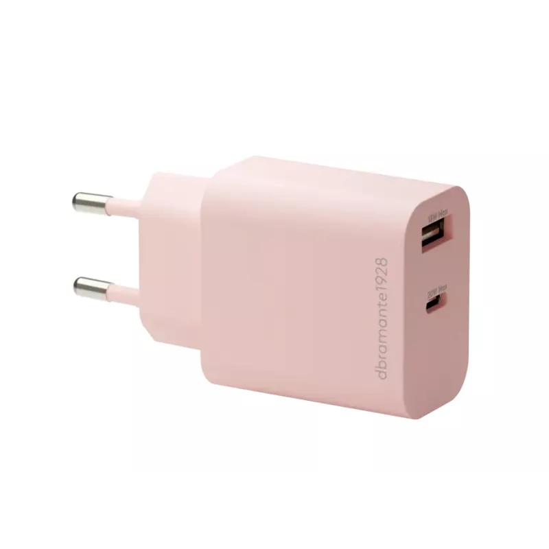 dbramante1928 re-charge - ES sieninis įkroviklis USB-C 20W+USB-A 18W