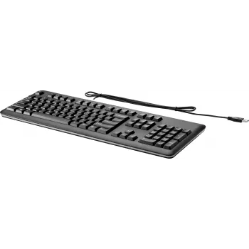 HP USB klaviatūra kompiuteriui, pilno dydžio, laidinė USB, juoda QY776AA#ABZ