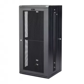 StarTech.com 4-Post 26U Wall Mount Network Cabinet su 1U Shelf, 19 inch Hinged Wall-Mounted Server Rack for Data / AV / Electronics / Computer Equipment, Flexible Vented Rack Enclosure