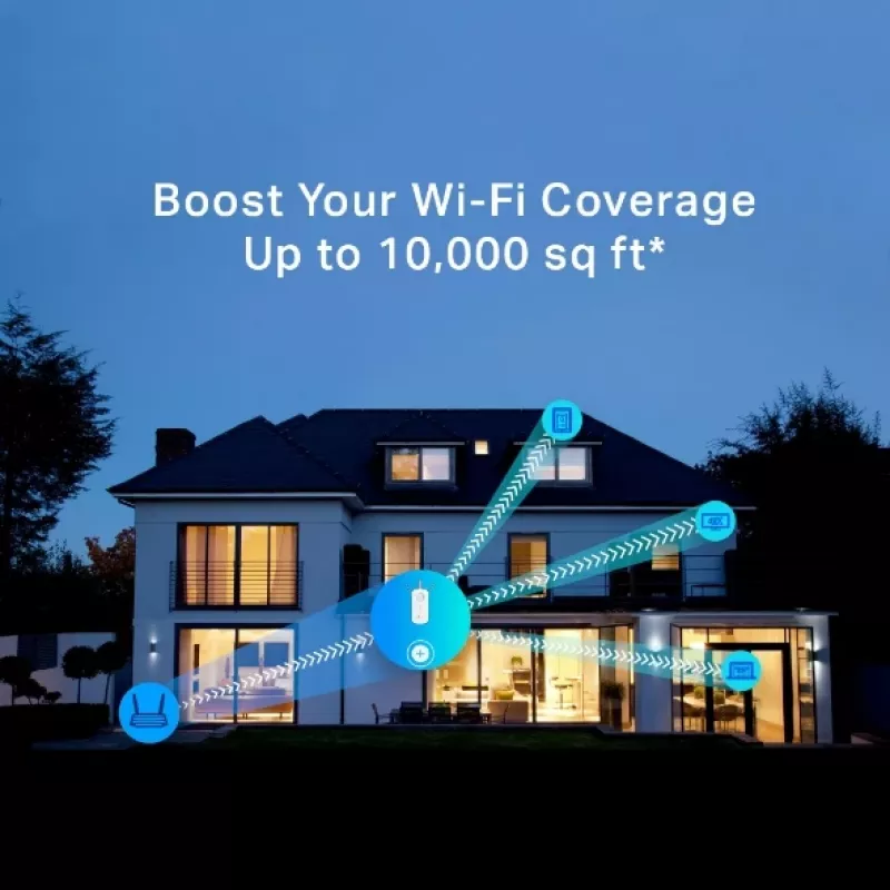 TP-Link RE450 tinklo plėtiklis Tinklo siųstuvas Baltas 10, 100, 1000 Mbit/s