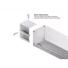 Multibrackets M 1:1 Motorizuotas projekcijos ekranas 240x240, 135 colio, baltas leidimas