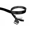 “Multibrackets M” universalus kabelių užvalkalo rulonas, juodas, 40 mm pločio, 50 m ilgio