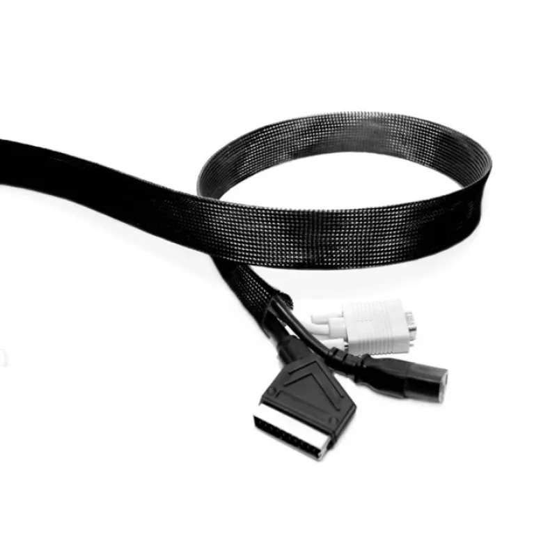 “Multibrackets M” universalus kabelių užvalkalo rulonas, juodas, 40 mm pločio, 50 m ilgio
