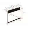 Motorizuotas projekcinis ekranas MULTIBRACKETS M 16:10 90 colių (matomas 193,9×121,2 cm) Matinė balta, juoda/balta