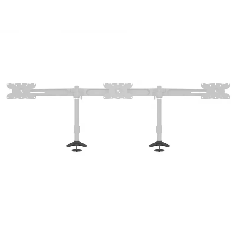 Grommet pagrindas Multibrackets M Desktopmount, skirtas viengubo/dvigubo/trigubo monitorių stovams, juodas, modelis 7350022737433