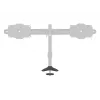 Grommet pagrindas Multibrackets M Desktopmount, skirtas viengubo/dvigubo/trigubo monitorių stovams, juodas, modelis 7350022737433