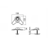 Grommet pagrindas Multibrackets M Desktopmount, skirtas viengubo/dvigubo/trigubo monitorių stovams, juodas, modelis 7350022737433